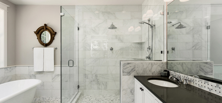 bathroom shower door installation in Grass Valley